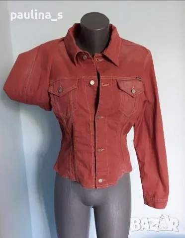 Два броя / Червено Дънково яке / Уникален Деним "Brooklin" и " Take two" / червено дънково яке , снимка 13 - Якета - 40689875