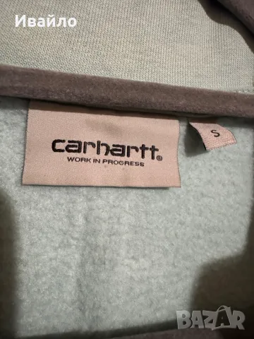 Carhartt WIP Men's Chase Neck Zip Sweat, снимка 4 - Блузи - 49227316