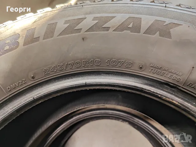 4бр.зимни гуми 245/70/16 Bridgestone, снимка 5 - Гуми и джанти - 49436921