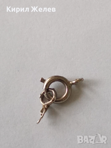 Сребърна карабинка закопчалка 43234