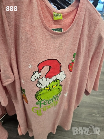 дамски коледни блузи Grinch , снимка 2 - Блузи с дълъг ръкав и пуловери - 52573280