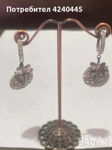 Висящи сребърни обеци