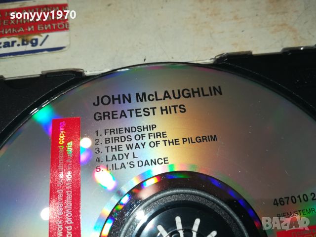 JOHN McLAUGHLIN CD 1505241307, снимка 9 - CD дискове - 45745529