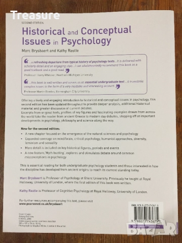 Historical and Conceptual Issues in Psychology, снимка 2 - Специализирана литература - 35983876
