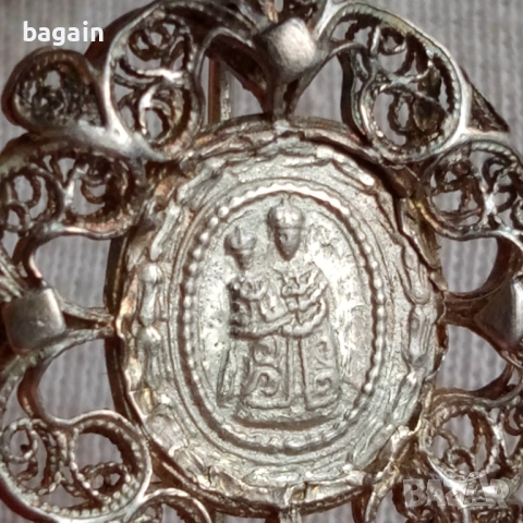 Сребърна брошка от 18-ти век., снимка 2 - Антикварни и старинни предмети - 52917485