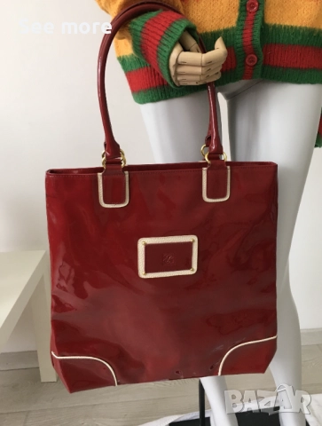 Estee Lauder ефектна чанта бордо, снимка 5 - Чанти - 52413737