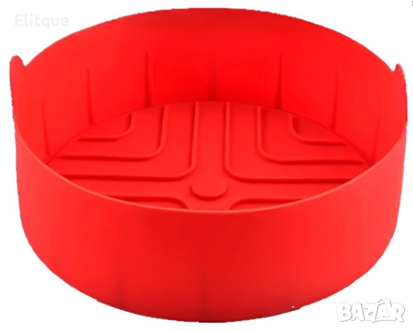 Съд силиконов за AirFryer Rosberg R51980RS, 18.8x5.5см., Червен, снимка 3 - Други стоки за дома - 52889155