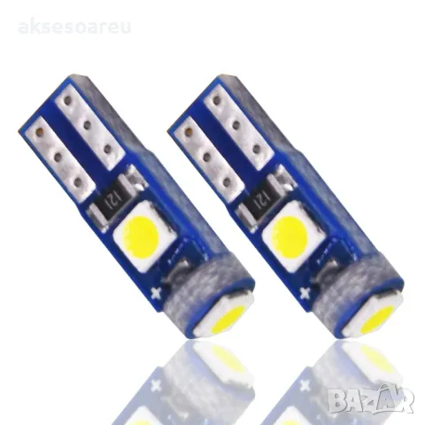 Нова Супер ярка T5 Led крушка 3SMD 3030 светлина Лампа за арматурното табло на кола индикатор, снимка 7 - Аксесоари и консумативи - 50336543