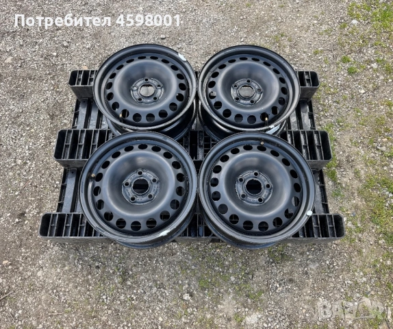 4бр.Оригинални железни джанти 15цола 5x105 + ДАТЧИЦИ за Opel Astra J,K,Chevrolet AveoC,Cruze