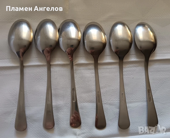 Български лъжици-"Петко Денев Габрово. среден прибор. , снимка 3 - Прибори за хранене, готвене и сервиране - 54011546