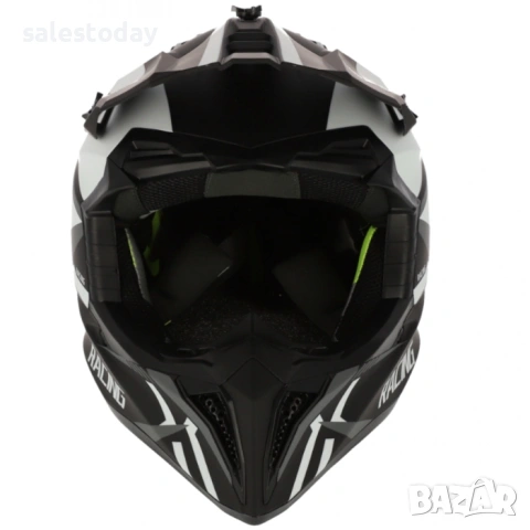 Кросова Каска за Мотокрос и Ендуро, Cross Helmet, Black, снимка 3 - Аксесоари и консумативи - 53910054