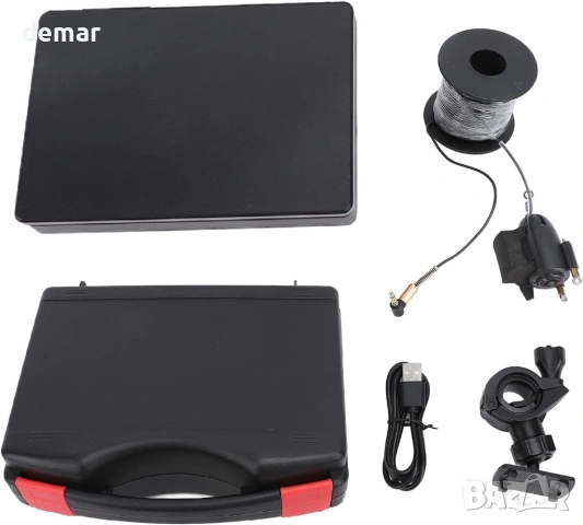 Подводна риболовна камера, 1080P 220° широкоъгълен HD 4.3-инчов екран с 15 метра кабел, снимка 7 - Камери - 53836542