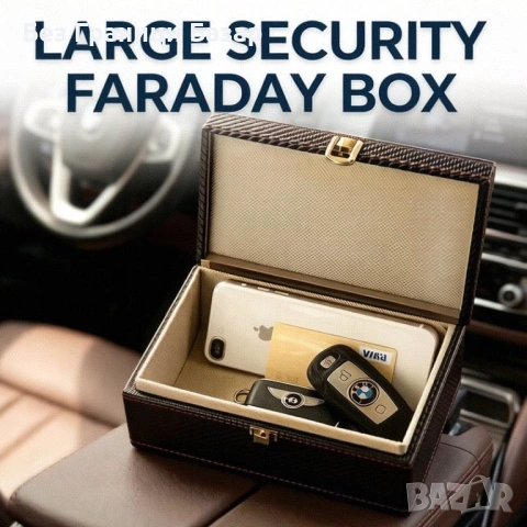 Нова RFID блокираща Faraday кутия за ключове кола с 2 калъфа блокер сигнал, снимка 3 - Други стоки за дома - 54103806