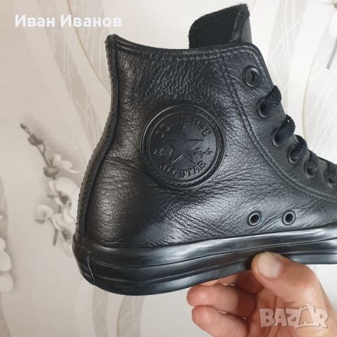 кожени кецове/ маратонки Converse Chuck Taylor All Star Hi номер 39,5, снимка 14 - Кецове - 43750291