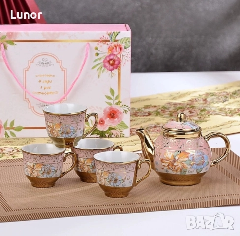 Порцеланов сервиз за чай, снимка 2 - Сервизи - 51463669