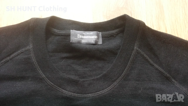 Dressmann Thermo Underwear 100% Merino Wool размер XL / XXL термо блуза - 1862, снимка 4 - Екипировка - 53090374