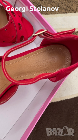 Велурени Дамски Обувки с Ток номер 37, снимка 3 - Дамски обувки на ток - 45022897