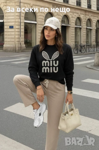 Miu Miu Дамска Блуза С Дълъг Ръкав Миу Миу Код A1297