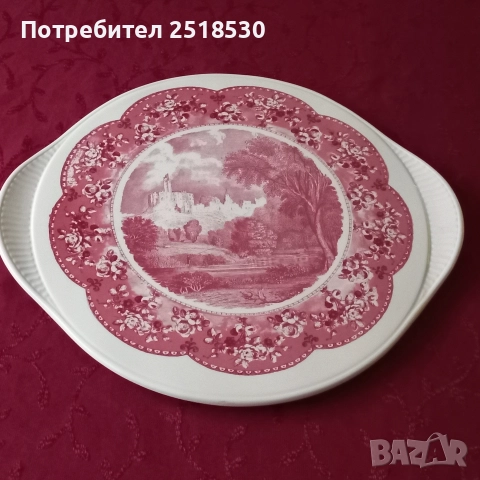 Стар порцеланов поднос, снимка 5 - Други ценни предмети - 52641291