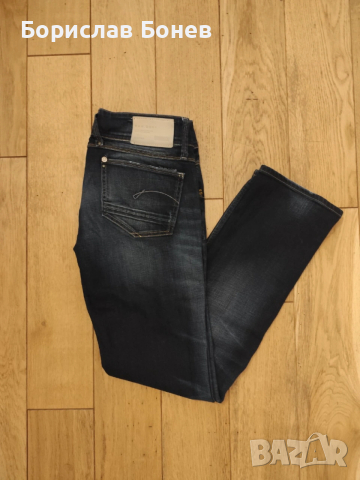 Дамски дънки G-Star 3301 Lynn Bootcut, ЧИСТО НОВИ, тъмно изпрани