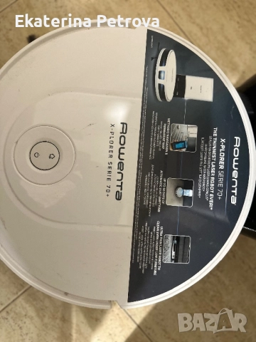 Прахосмукачка робот ROWENTA X-PLORER SERIE 70+ ANIMAL CARE RR8497WH 2 В 1 СУХО И МОКРО ПОЧИСТВАНЕ ПО, снимка 2 - Прахосмукачки - 51837549