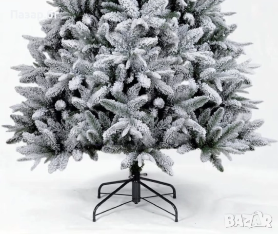 Изкуствена елха K r i n g Melbourne, Цялата заснежена с метална стойка., снимка 4 - Декорация за дома - 52407393