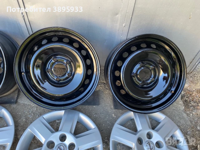 Оригинални стоманени джанти за NISSAN Qashqai J10 JJ10 Juke X-Trail, снимка 4 - Гуми и джанти - 50726832