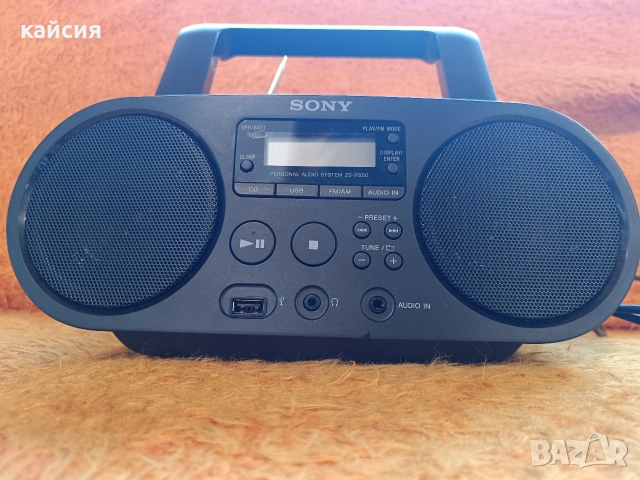 Sony ZS-PS50  Радио+cd+usb+aux, снимка 2 - Ресийвъри, усилватели, смесителни пултове - 53839291