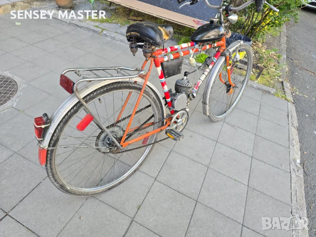 ЧЕРЕН ПЕТЪК!!!    Колело Хенкел с монтиран двигател, снимка 6 - Велосипеди - 50484386