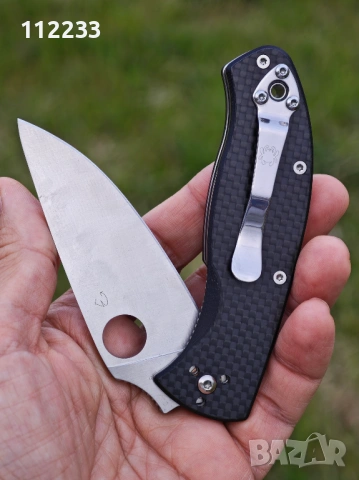 ПРОМО ЦЕНА!! Spyderco Tenacious Carbon Fiber G-10, снимка 6 - Ножове - 53539288