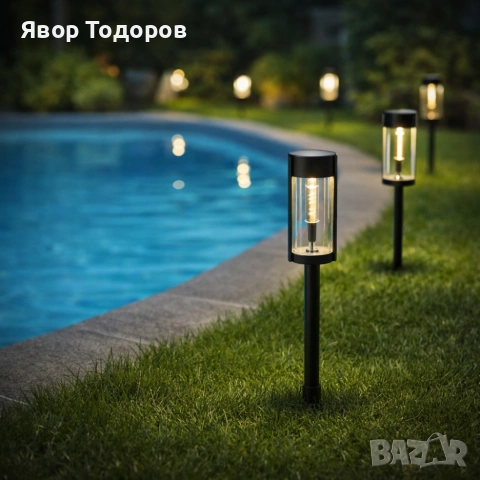 Градинската соларна лампа XF-2902 - стилно и практично решение за осветление на двор, алеи и тераси, снимка 8 - Градински мебели, декорация  - 53782104