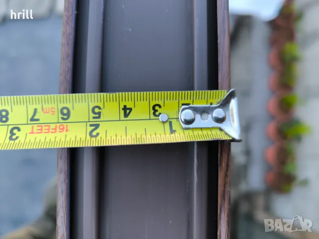 ПВЦ дограма орех с термопанели, като нова, снимка 4 - Дограми - 50109221