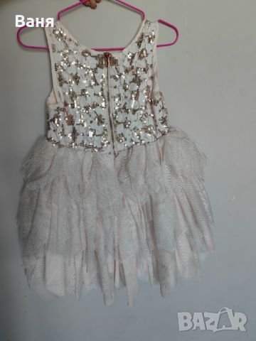 Бледо розова рокля H&M, снимка 2 - Детски рокли и поли - 45682672