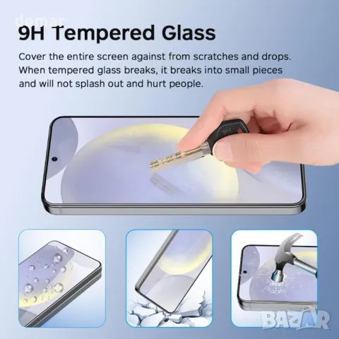 GLASS-M (2+2) протектор за екран+протектор за камера за Samsung Galaxy S24+/S24 Plus, снимка 5 - Фолия, протектори - 50032459
