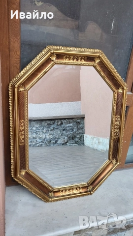 Италианско бароково огледало 048, снимка 3 - Огледала - 52641632