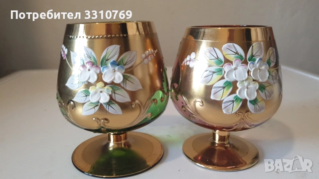 Красиви кристални чаши за коняк. , снимка 1
