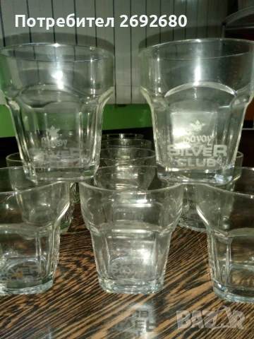 Нов комплект чаши Savoy Silver Club/14бр./за водка, уиски и др. 
