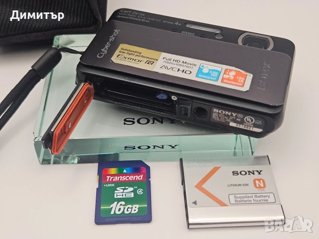 Дигитален фотоапарат Sony Dsc-TX20 Xmor 16.2mp камера Digital photo camera 16gb sd battery, снимка 9 - Фотоапарати - 53763560