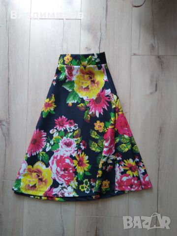 Нова цветна разкроена пола, снимка 3 - Поли - 45841843
