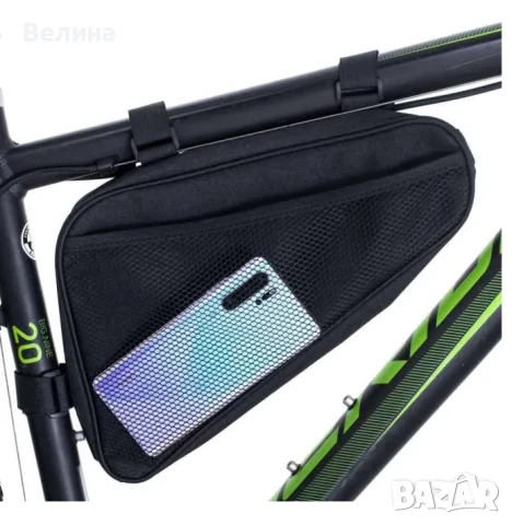 Чанта за велосипед за рамка триъгълна чантичка аксесоари, снимка 3 - Спортна екипировка - 50806974