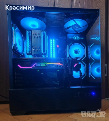 Геймърски компютър Ryzen 5800x,MSI GeForce RTX 3080 Suprim,32gb ddr4,1tb nvme
