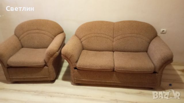 Продавам диван 2-ка и фотьойл , снимка 2 - Дивани и мека мебел - 45333246