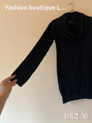 Дамска черна блуза М размер на марката Vero Moda 🖤🖤🖤🖤, снимка 2 - Блузи с дълъг ръкав и пуловери - 53929643