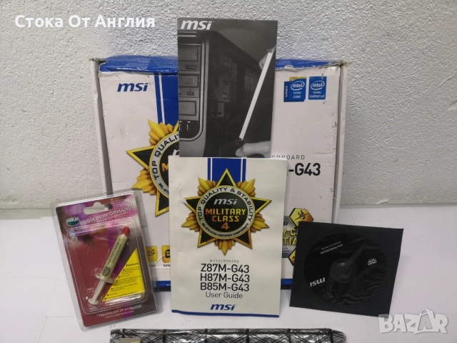 Дънна платка - MSI Z87M-G43, снимка 3 - Дънни платки - 52144641