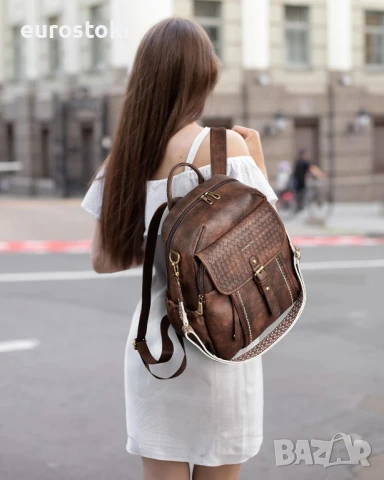 Missnine Модна дамска раница-чанти от изкуствена кожа, трансформираща се винтидж чанта за пътуване