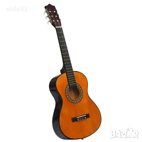 vidaXL Класическа китара за начинаещи и деца с калъф, 1/2, 34"(SKU:3055605), снимка 5 - Китари - 49539795