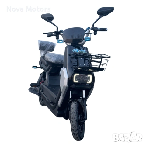 Електрически скутер GT-1000 1200W (Черен) 2026, снимка 2 - Мотоциклети и мототехника - 53792472