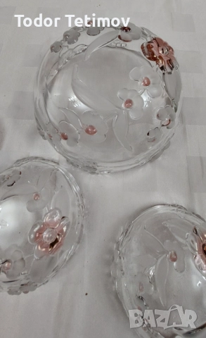 Комплект кристални купи Mikasa , снимка 6 - Други ценни предмети - 52512491