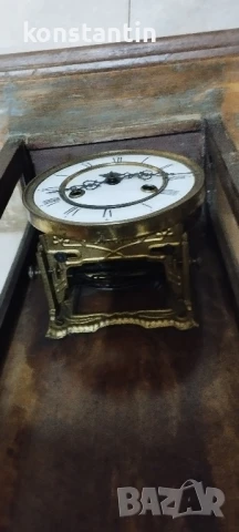 СТЕНЕН ЧАСОВНИК "ГУСТАВ БЕКЕР" ГЕРМАНИЯ, снимка 4 - Стенни часовници - 50651898