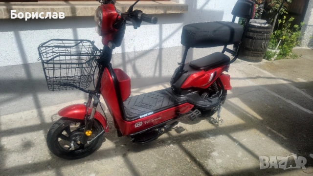 Електрически скутер-велосипед, снимка 2 - Мотоциклети и мототехника - 54180791